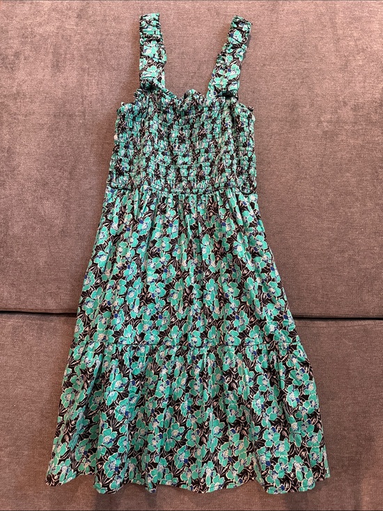 GAP Dresses & Skirts - GAP Green and Black Floral Smocked Sundress